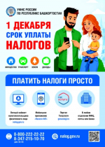 УФНС России по Республике Башкортостан напоминает: 1 декабря — срок уплаты имущественных налогов